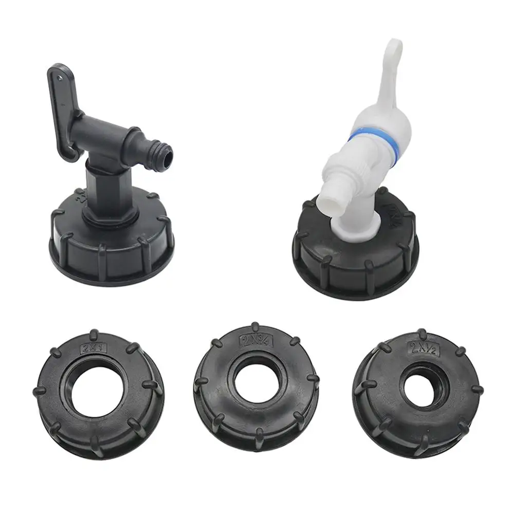 1/2 "3/4" 1 "Innengewinde auf 60mm Innengewinde IBC Tank Stecker Ventil Wasserhahn Adapter Garten bewässerung Rohr Verbindung Werkzeuge|Garten-Wasser-Anschlüsse| -