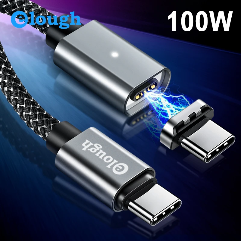 Магнитный кабель Elough USB C type c PD зарядное устройство для Macbook Quick Charge 4 0 tipe Huawei Mate