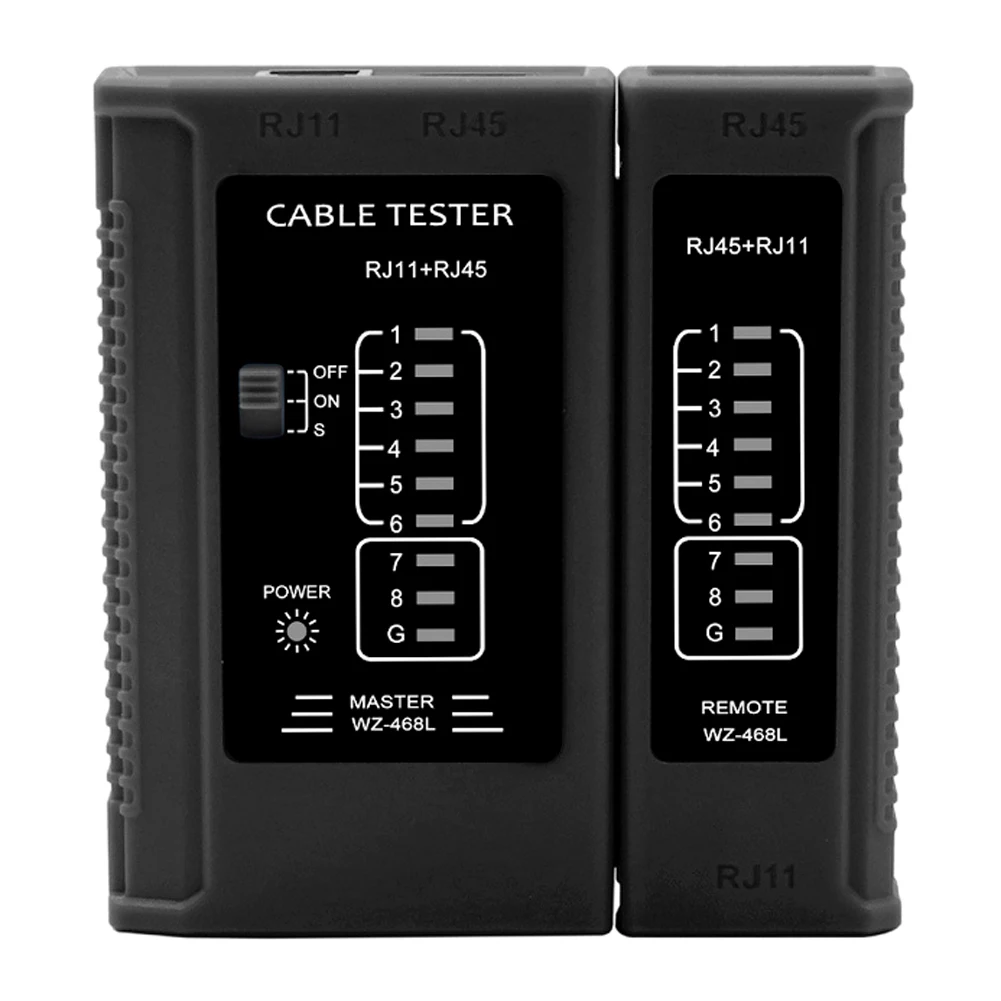 Профессиональный тестер кабеля RJ45 lan тестер сетевого кабеля RJ45 RJ11 RJ12 CAT5 CAT6 UTP тестер кабеля LAN Сетевой Инструмент - Цвет: As show