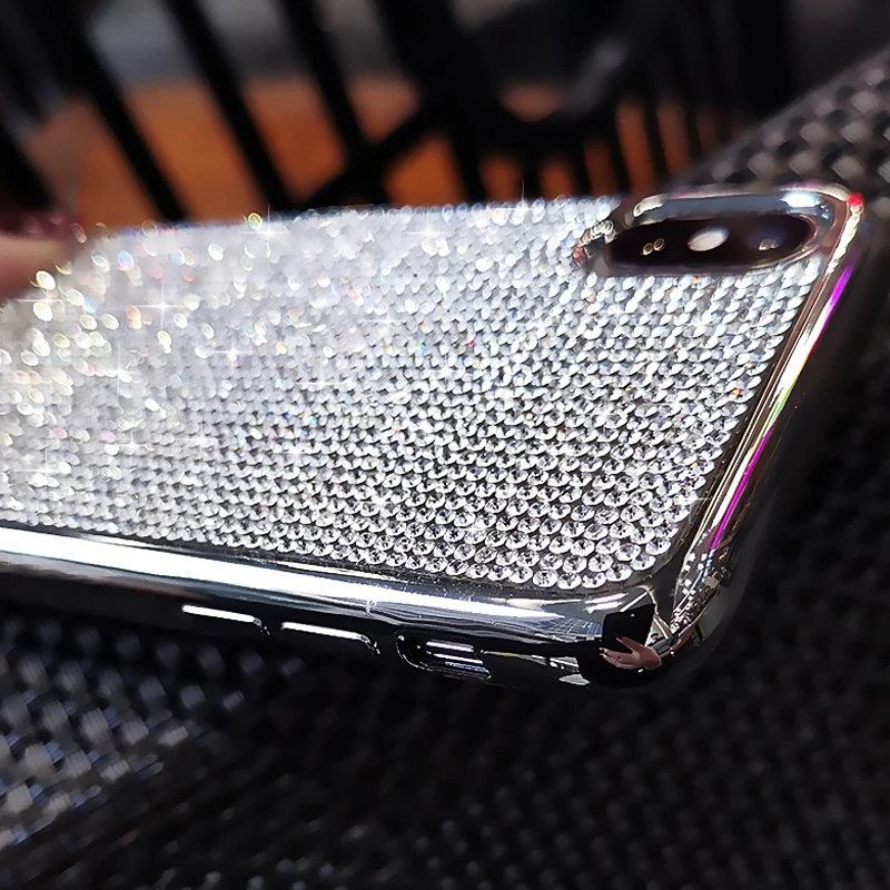 Роскошный блестящий чехол для телефона с бриллиантами apple iphone 11 pro max 11pro girl модные
