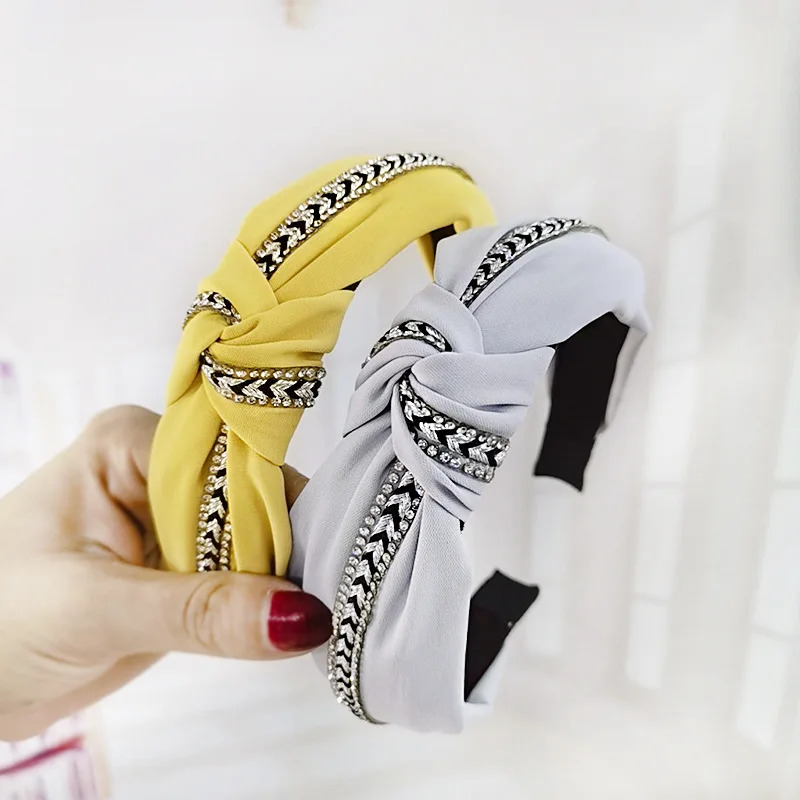 

Korean Boutique Hairband Summer Fiamond Chain Headband Women Girls Hair Head Hoop Bands Accessories Hairbands Scrunchy Headwear