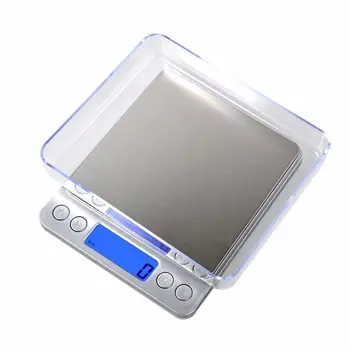 

Digital Pocket Scale High-precision Kitchen Scale Jewelry Scale Pocket Scale LCD Display Tare function and PCS Feature500g/0.01g