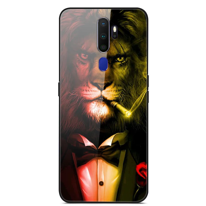 Для OPPO A9 чехол из закаленного стекла жесткий чехол для телефона для OPPO A9 A 9 A 5 TPU бампер чехол s для OPPO A5 A11X - Цвет: 32