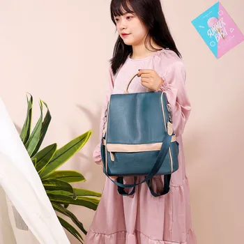 

2020 Xiniu Women's Backpack Fashion Leather Backpack Waterproof Bag Anti-Theft Shoulder Female Bags Leisure рюкзак женский