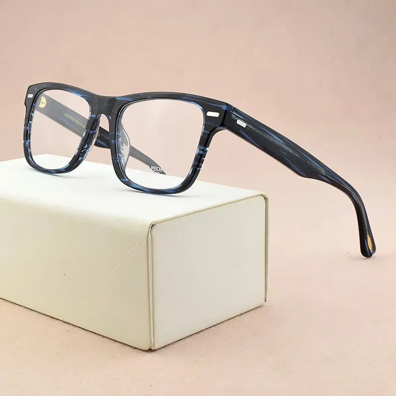 Брендовые прозрачные линзы, оправа для женщин оправы для очков Мужские Женские очки рецептурная оптика оправа для очков OV5393 - Цвет оправы: C006