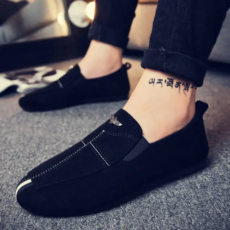 Brand Men Shoes Wedding Shoes Men Suede Male Loafers Casual Shoes Breathable Driving Shoes Mens Flat Shoes tassel Mocassin Homme