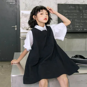 

Very Fashion 2020 Girls Dress Set Children Clothes Set Summer Kids Suit Toddler Girl Clothes Cotton Blouses and Dress,#5608