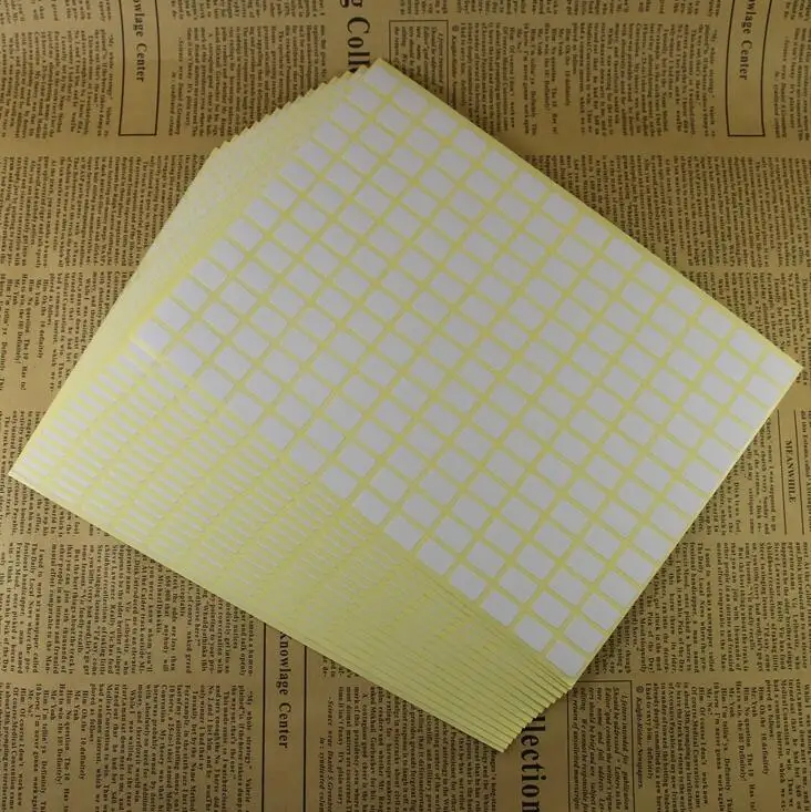 

4 sizes Small square Self adhesive label office easy writing stick-on label small blank white writing paper sticker label