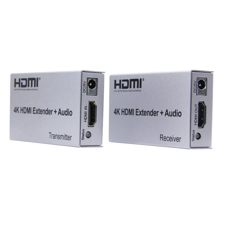 4K HDMI удлинитель 100 м R/L аудио выход HDMI Расширение сигнала ИК управление Cat5E CAT6 RJ45 Ethernet LAN кабель конвертер TX в RX - Цвет: NO Retail Packing