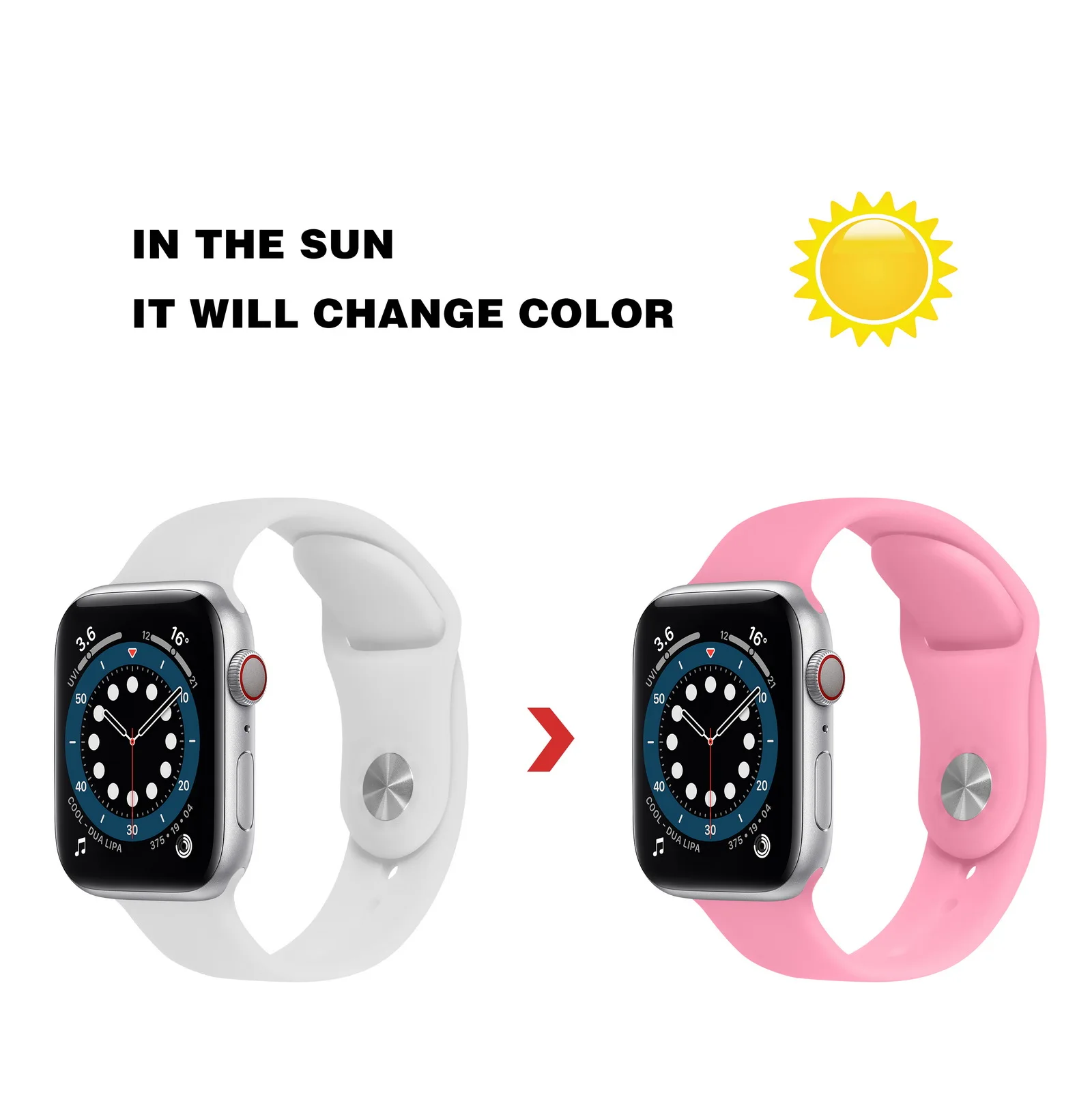 Fashion Soft Silicone Change Color 