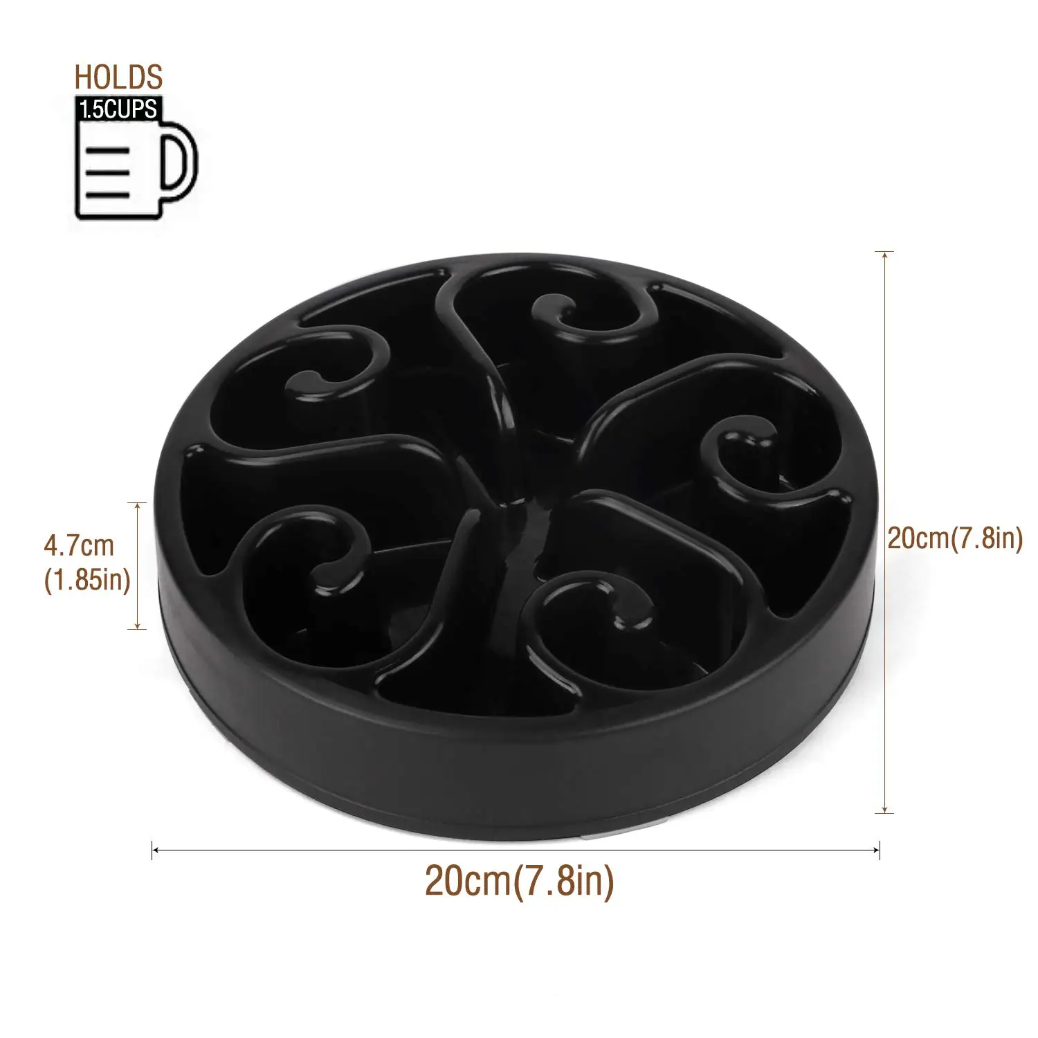 Dog Feeding Bowl Slow Feeder Bath Non Slip Non Toxic Pet Accessories Dog Slow Feeder Bowl For Cat Pets Slow Feeder Dog Bowl