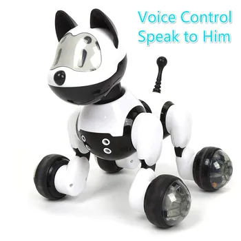 

Voice Control Dog and Cat Smart Robot Electronic Pet Interactive Program Dancing Walk Robotic Animal Toy For Children's Gift