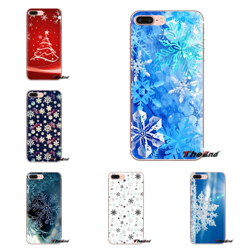 

Housing new year snowflake Brand Christmas For Samsung Galaxy S2 S3 S4 S5 MINI S6 S7 edge S8 S9 Plus Note 2 3 4 5 8 Coque Fundas