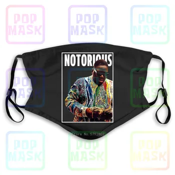 

Dust Mask with Filter Notorious Big Rap Hip Hop S Washable Reusable Mask