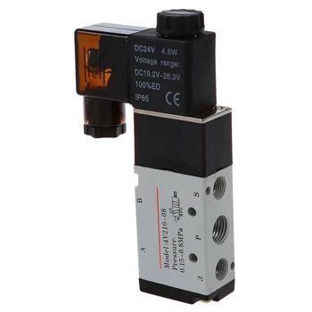 

4V210-08 DC 24V 2 Position 5 Way Pneumatic Solenoid Valve