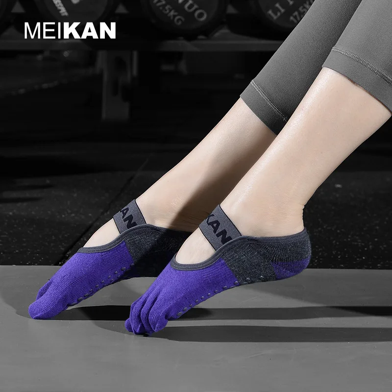 Женские носки для йоги MKYG1902 MEIKANG махровые нескользящие с нескользящей подошвой и