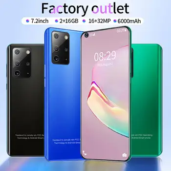 

Note26 Pro+ 3G Mobile Phone Android 10.1 Deca Core MT6799 2GB 16GB 7.2 inch Display 2500mAh Battery Smartphone + 64GB TF Card