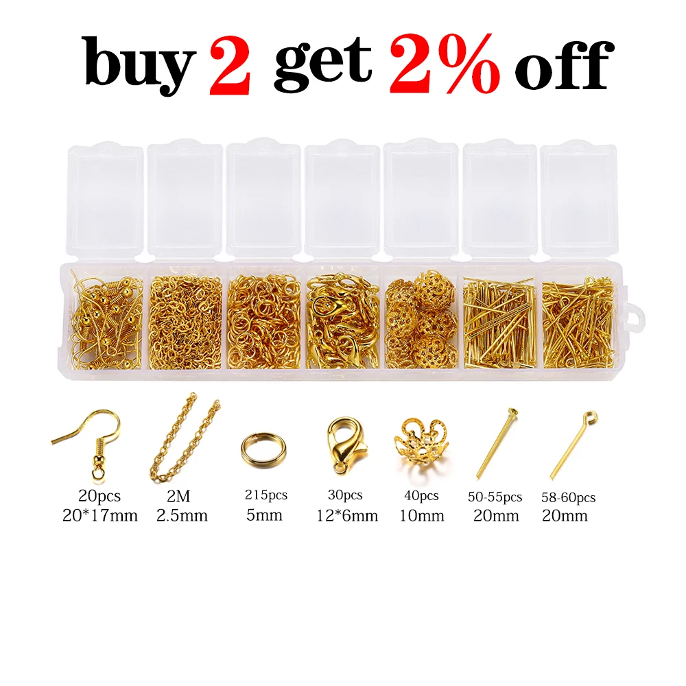 900pcs Jewelry Making Starter Kit Earrings Necklace Findings DIY