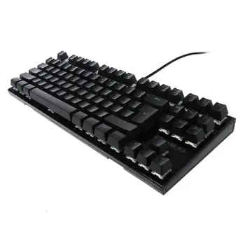 

Mechanical Keyboard USB Wired Colorful LED Backlight 87 Keys Anti-Ghosting Gaming Accessories