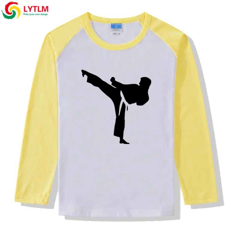 LYTLM топы для маленьких мальчиков с длинным рукавом зима 2019 Shotokan Karate рубашка Kyokushin