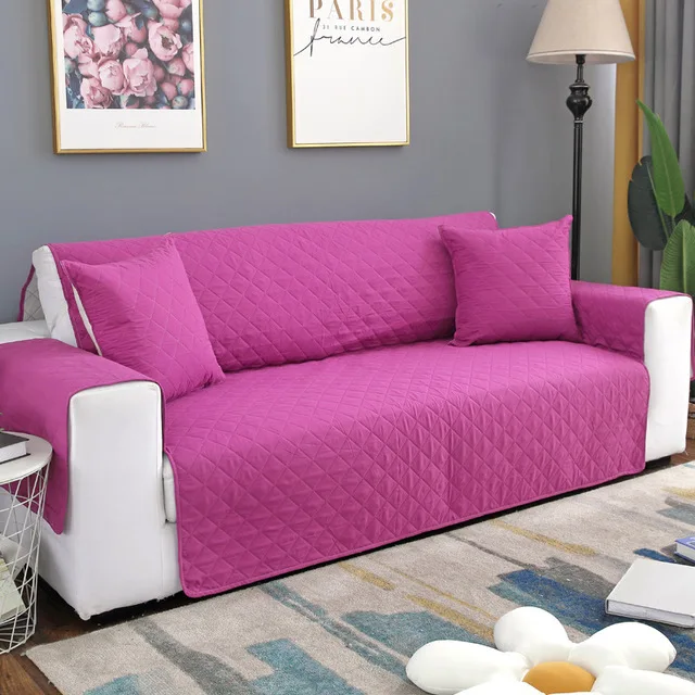 Rose Red 10 Диван крышка собака для детей коврик протектор мебели Реверсивный съемный подлокотник чехлов для 1/2/3 диваны Гостиная - Цвет: Rose Red 10