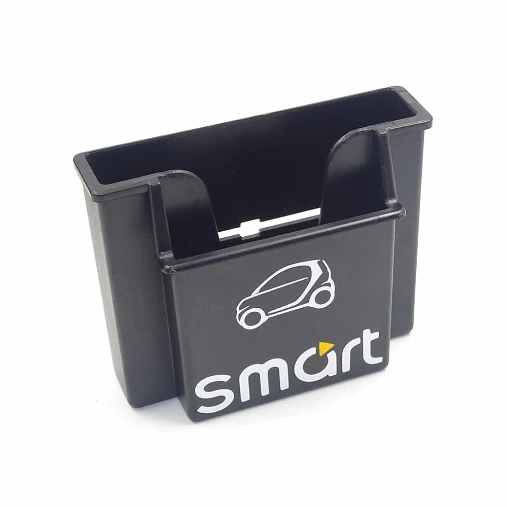 Car Door Storage Box Key Mobile Phone Card Note Holder Decoration For Mercedes smart fortwo 453 forfour 451 Accessories