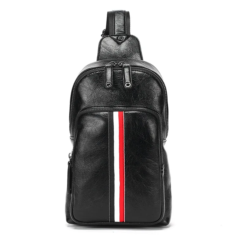 

New leisure chest bag men Korean wave sports leather men's shoulder Messenger bag
