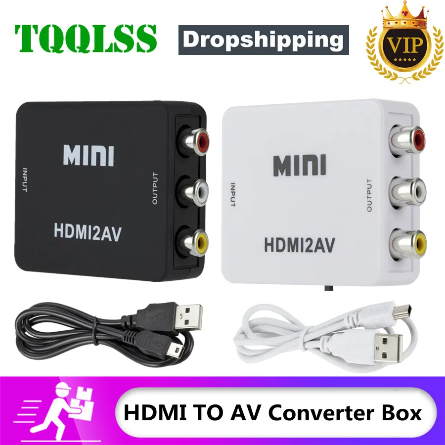 Адаптер-преобразователь HDMI-совместимый с AV HD-видео композитный преобразователь