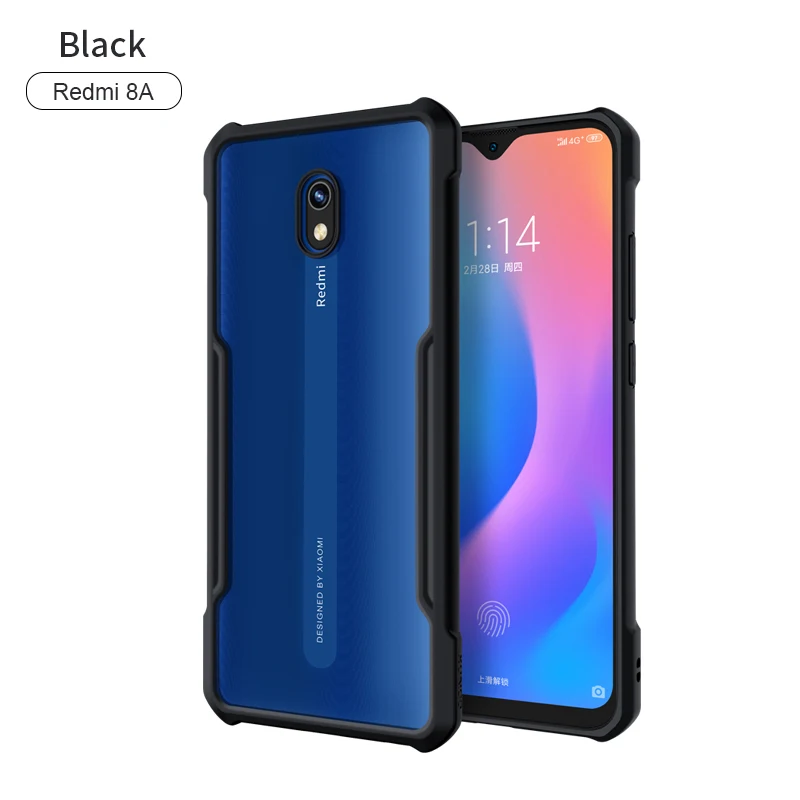 Black Color Чехол для Redmi 8A, защита от ударов, подушка безопасности, бампер, задний Чехол, роскошный защитный чехол для телефона Xiaomi Redmi 8a 8 Global Cover - Цвет: Black Color