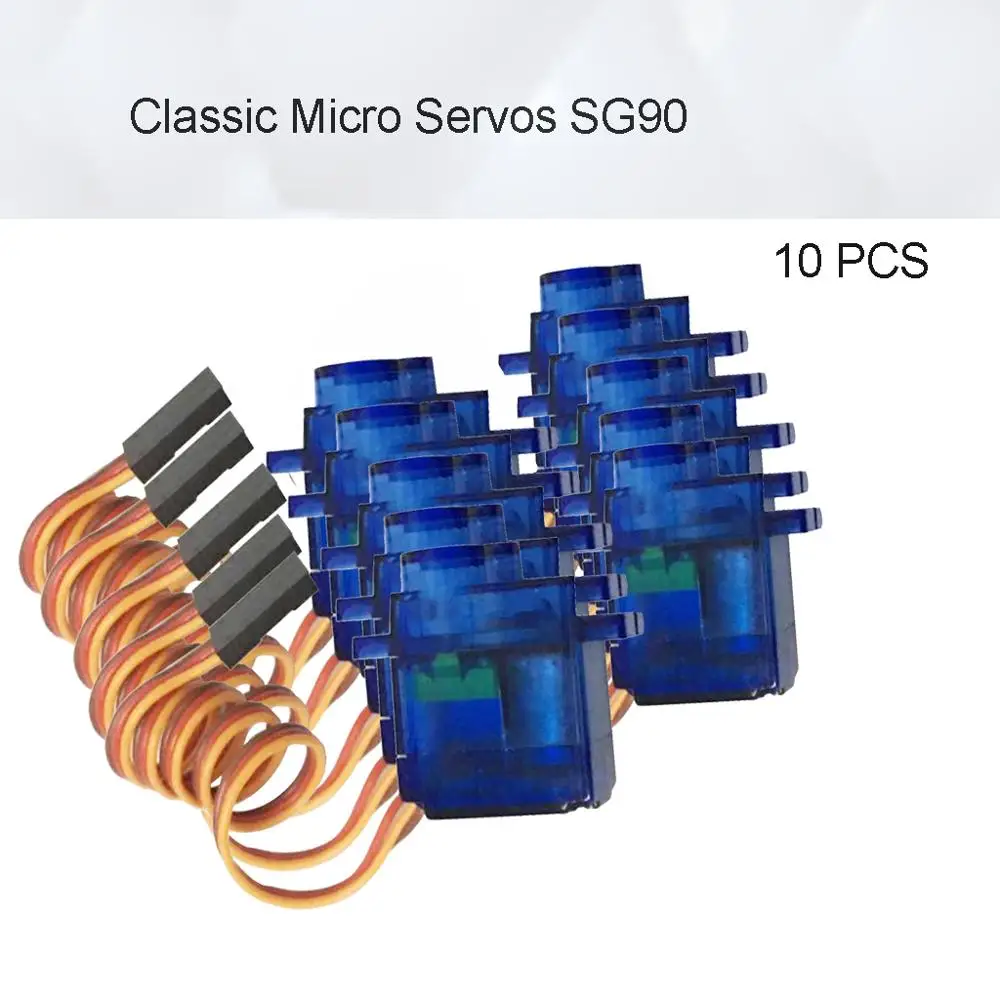 

10pcs Classic Micro Servos 9g SG90 mini steering gear for RC 450 Helicopters Airplane