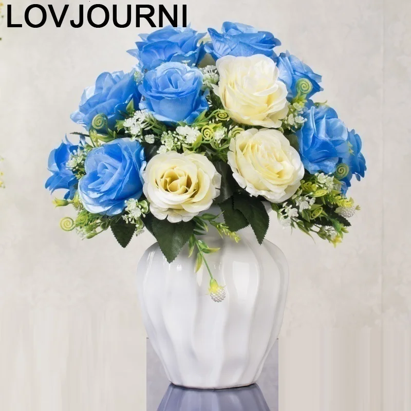 Садовые вазоны Ozdobne Ceramica Teraryum Vaso De Flor Jarrones Decorativos современные аксессуары для украшения дома Современная ваза для цветов