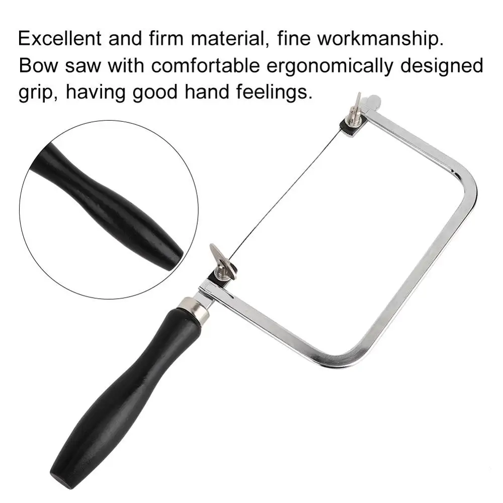 Adjustable Woodworking Steel Saw Bow Wood Handle +12 pcs Saw Blade Jewelry  Making Cutting Tool Jeweler's Saw Frame Hand Tool - AliExpress