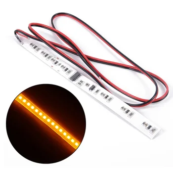 

5W Light Strip Auto 2Pcs Amber 12V DC LED Left+Right Waterproof Turn Signal Rear Mirror