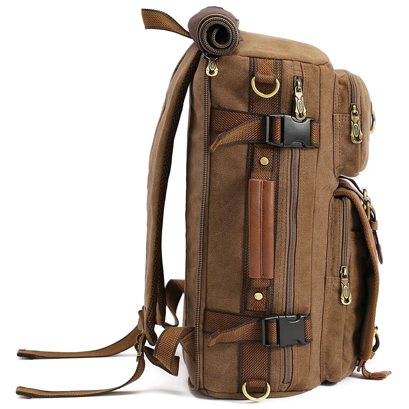 Men Climbing Camping Hiking Hunting Sports Bag vintage canvas laptop backpack Treakking Rucksack Tactial Backpacks 3