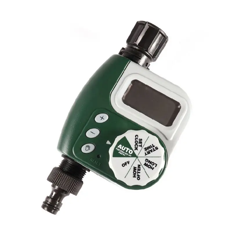 

Electric Garden Watering Timer Programmable Single Outlet Faucet LCD Display