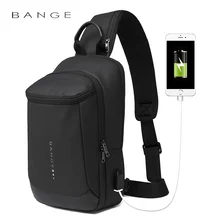 

Bange 2021 New Men Crossbody Bag Sport Casual Chest Bag For Male USB Charging Messenger Sling Bag Waterproof Shoulder Bag