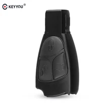 Keyyou capa substituições para chave remota, controle de 3 botões para mercedes benz b c e ml s clk cl 3b 3bt 3bt