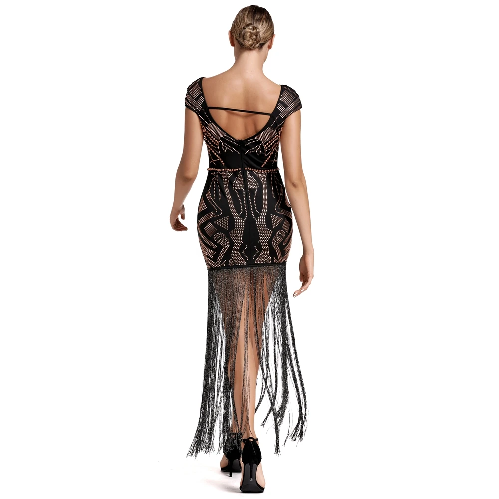 Женское черное платье с v-образным вырезом и коротким рукавом Vestidos вечернее облегающее платье