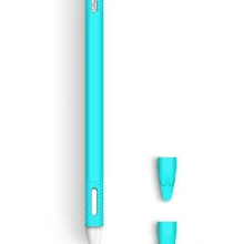 Мягкий силиконовый чехол для карандаша 2-го поколения для iPad Pencil 2, крышка с наконечником, держатель для планшета, стилус, чехол