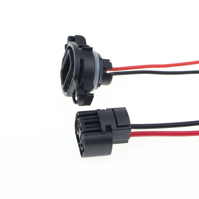 Soillar 2-Pack H11 Fog Light Bulb Socket Connector – Wire Pigtail Harness, 10-Inch, Female Plug