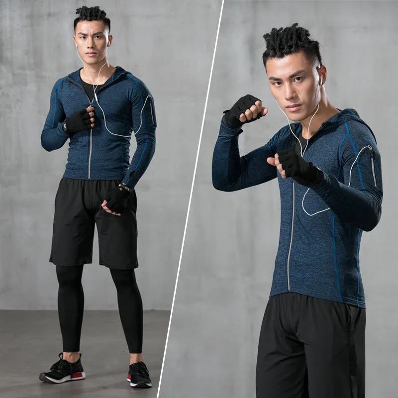 Nieuwe Reflecterende Sport Pak Mannen Running Set Jogging Basketbal  Thermische Ondergoed Sportkleding Gym Panty Trainingspak Training Kleding|Hardloop  setjes| - AliExpress