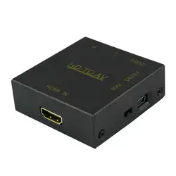 HDMI К AV RCA конвертер коробка 1080P питание композитный аудио видео CVBS адаптер