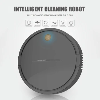 

3W 3.7V USB Charging Intelligent Lazy Robot Vacuum Cleaner Household Sweeping Robot 1200mAh Rechargeable Smart Sweeping Robot