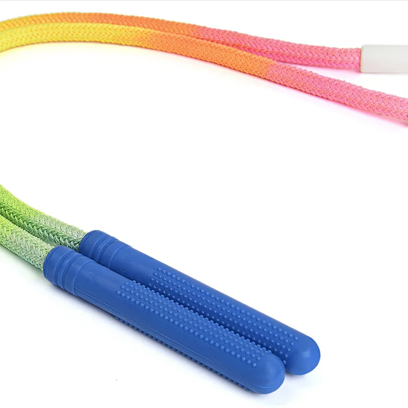 

New Style Jump Rope 3.8 M Couples Dacron Rainbow Beads Interactive Lanyard Groups Jump Rope Jump Large Lanyard Multi-seat Long L