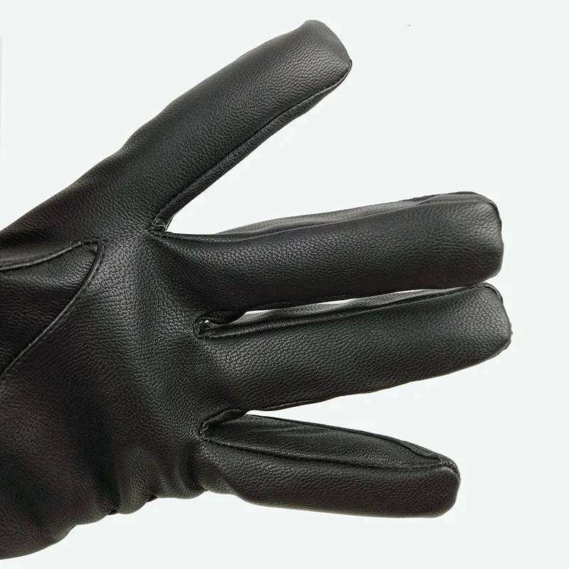 K8356 Full Finger Touch Induction Drive Fabric Photography PU Fishing Gloves Outdoor Winter Cycling Gloves Skid-resistant Sports