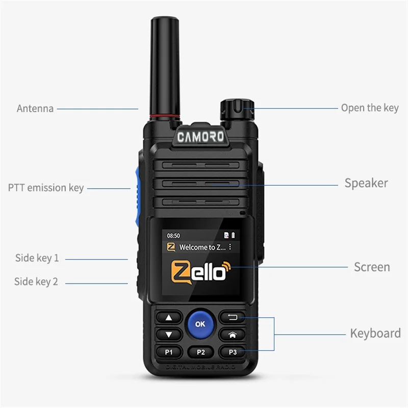 Zello Radio Poc Walkie Talkie, Teléfono Móvil, Red 4G, Transceptor De - Foto 8
