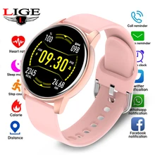 LIGE-reloj inteligente para hombre y mujer, accesorio de pulsera resistente al agua con seguimiento de actividad deportiva, pronóstico del tiempo en tiempo Real, compatible con Android e IOS