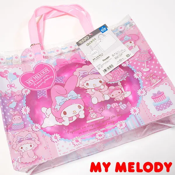Прозрачная пляжная сумка с героями мультфильмов Melody RILU прозрачная из ПВХ для
