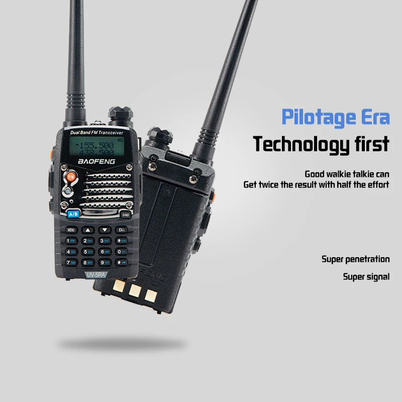 Baofeng UV 5RA for Police Walkie Talkie Scanner Radio Vhf Uhf Two Way ...
