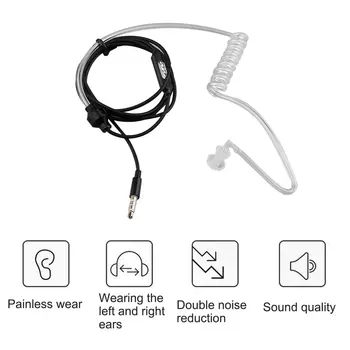 

Professional Secret Service Air Tube 3.5mm Anti Radiation Mobile Phone Headsets Headphone Earphone With Air Pipe KY-011
